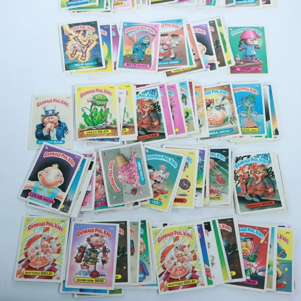 Vintage 1980s Garbage Pail Kids Stickers Lot of 110 Series 3 4 Folder Pin